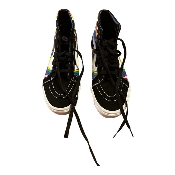 Vans Black and Multicolor High-Top Sneakers - Picture 2 of 7
